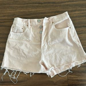 PacSun light pink denim shorts size 26